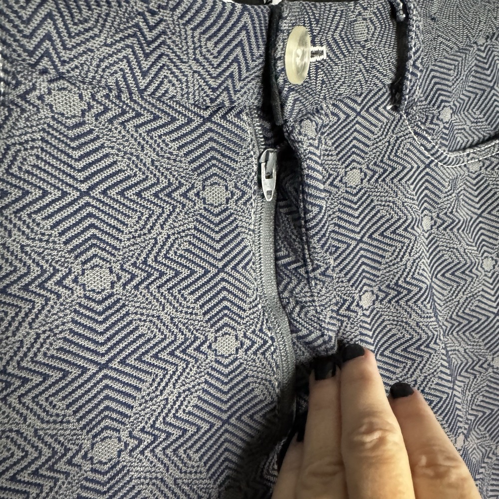 STAR 69 Vintage Shorts Blue Gray Unique Y2K Size Medium 32 Skater Streetwear 70s - Picture 4 of 5